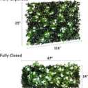 Sumery Expandable Fence Privacy Screen for Balcony Patio Outdoor,Decorative Faux Ivy Fencing Panel,Artificial Hedges (Single Sided Leaves) (2, Branches -White Fowers)