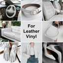 Leather Recoloring Balm, Leather Color Restorer Conditioner, Leather Restorer for Couches Paint, Leather Scratch Remover, Scratch Leather Faded Repair Kits for Vinyl Furniture (White, 75ML)