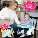 Peppa Pig Booster Seat with Tray, Toddler Dining Chair for Kitchen Table with Adjustable Tray, Cup Holder & Safety Straps, Portable, Easy to Clean, Fits Most Chairs