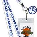 Cobra Kai Miyagi-Do Dojo Karate Kid Lanyard Clear ID Badge Holder