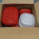 Rubbermaid TakeAlongs Food Storage Containers, 52 Piece Plastic Container Set, Dishwasher and Microwave Safe Meal Prep, Snack, and Lunch Container, BPA Free, Ruby Red