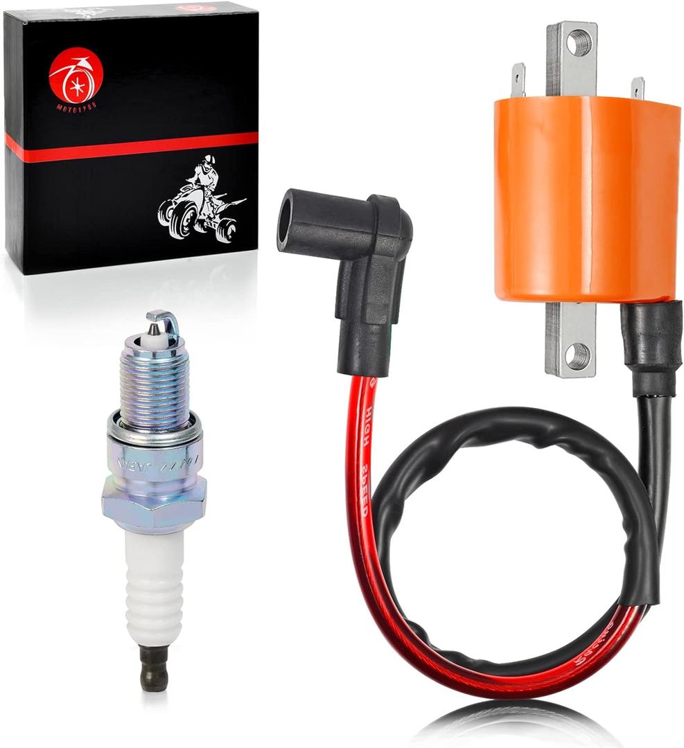 Ignition Coil & Spark Plug For Yamaha Gas Golf Cart G2 G5 G8 G9 G11 G14 1985-1996 OEM:J38-82310-20-00