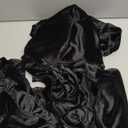 KKJIAF Black Velvet Throw Pillow Covers 20 x 20 Inch Set of 2, Ruffle Euro Pillow Shams Velvet Square Pillow Case for Sofa Bedroom Couch Decorative