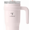 Reduce 24 oz Stainless Steel Tumbler with Handle - Dual-Wall Vacuum Insulated Travel Mug, Sweat-Proof Lid & Reusable Straw - Keeps Drinks Cold for 24 Hrs, Fits Cupholders, Dishwasher Safe -Pina Colada