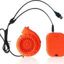Mini Fan for Dinosaur Costume or Head or Other Inflatable Game Costume Set, Orange