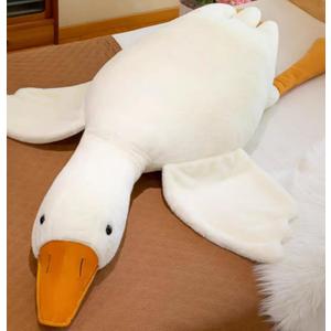 Ryttir Giant Goose Plush - 51" Extra Soft Goose Stuffed Animal Hugging Pillow with Rotund Belly,Safety Nursery Decor & Sensory Comfort Toy,Cuddle Companion for Kids(Valentine Gender Neutral Gift)