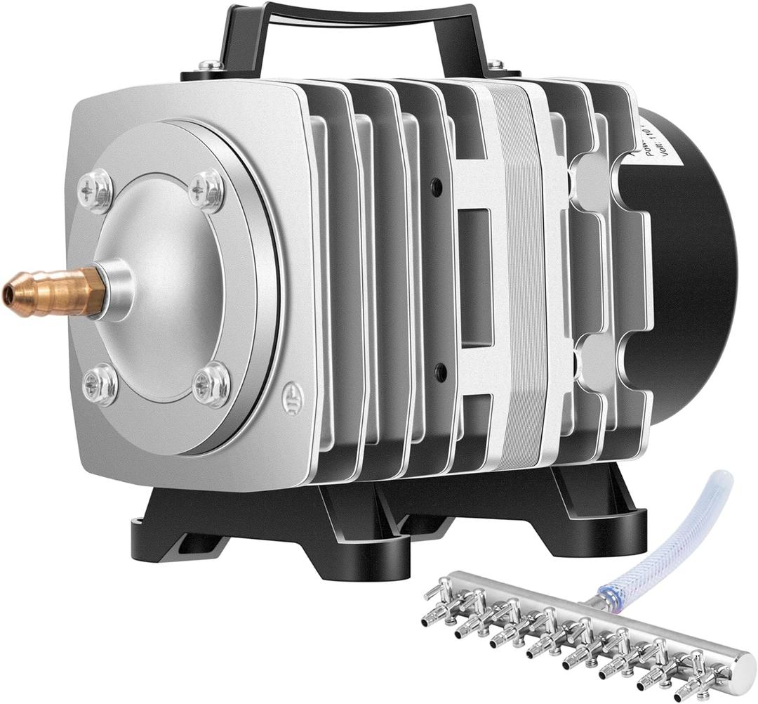 VIVOSUN Commercial Air Pump 1110 GPH 8 Outlet 40W 70L/min for Aquarium and Hydroponic Systems VIVOSUN Commercial Air Pump 1110 GPH 8 Outlet 40W 70L/min for Aquarium and Hydroponic Systems