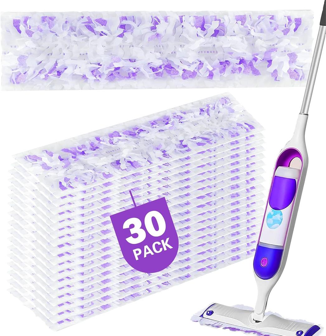 30 Pack Thickened Disposable Power Mop Pads Refills for Swiffer PowerMop
Multi-Surface Mopping Pad Disposable Replacement Mop Pads Compatible with Swiffer PowerMop,Safe on All Finished Floors