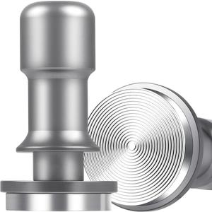 PUSEE 51mm Espresso Coffee Tamper,Premium 30lb Calibrated Espresso Tamper Upgrade Coffee Tamper with Spring Loaded, Stainless Steel Ground Tamper for Barista Home Coffee Espresso Accessories (Silver)