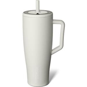 BrMate Era 40 oz Tumbler with Handle and Straw | 100% Leakproof Insulated Tumbler with Lid and Straw | Made of Stainless Steel | Cup Holder Friendly Base | 40oz (Dune)