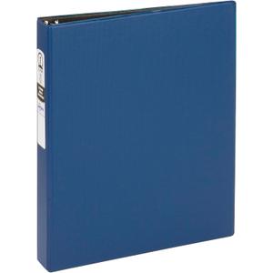 Avery Standard 3 Ring Binder, 1" Round Rings, 175-Sheet Capacity, 1.4 Inch Wide Spine, 1 Blue Binder, Ideal for Lightweight Organization and Occasional Referencing (03300)