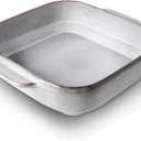 KOOV Ceramic Bakeware, 8x8 Baking Dish, Square Baking Pan, Ceramic Baking Dish, Brownie Pans for Cake Dinner, Kitchen, Reactive Glaze (Variable Grey)