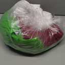 Koquena Green Santa Claus Costume for Men Furry Santa Suit Deluxe Complete Adult Santa Costume for Christmas Cosplay Holiday, L