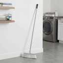 Indoor Soft Bristles Angle Sweeping Broom with Long Handle for Kitchen Hardwood Floor Cleaning (Broom)