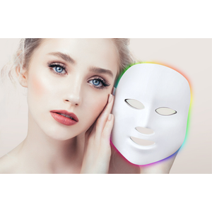 Red Light Mask for Face, 7 Custom Modes with Infrared, 850nm Infrared & Red Light Masks, Portable with Timer for Home Use