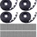 Garden Edging160ft Landscape Edging with 200 Spikes for Lawn 2 Inch Tall (Black, 160FT)