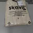 SKAVIJ Mens Handloom Cotton Kurta Long Sleeve Henley Shirt Crewneck Casual T-Shirts (Off White, Large)