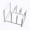 Kitchen Spaces Pot and Pan Organizer, White (1 Count ( Pack of 1))