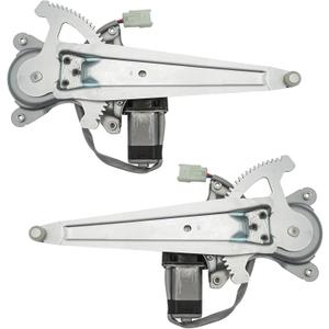 TRQ Rear Power Power Window Regulator & Motor Assembly Set Compatible with 2001-2005 Toyota RAV4 TO1550161 TO1551161