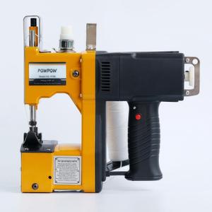 Bag Sewing Machine, 2s/bag Portable Bag Sewing Machine, Industrial Bag Closing Machine for Packing Woven Bags Non-woven Fabrics Leather (Yellow, Corded - 110V)