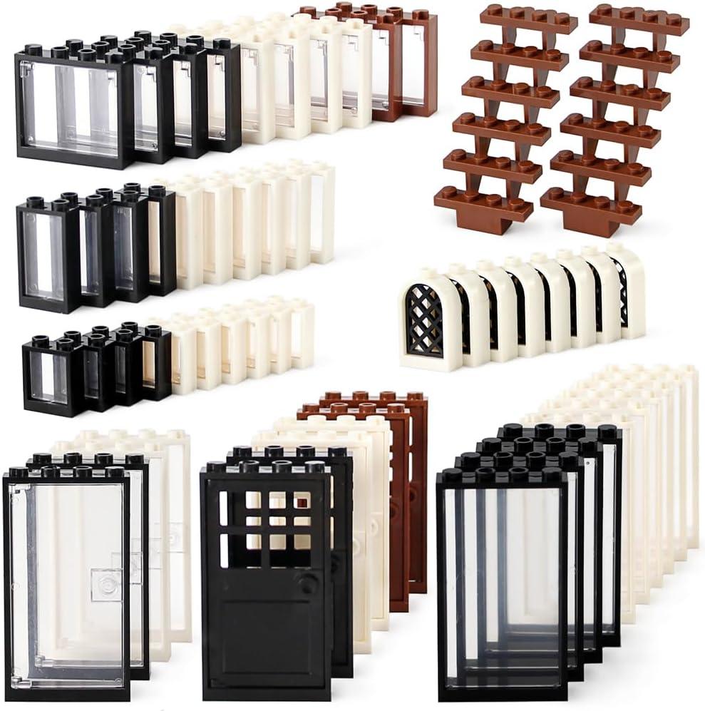 Feleph Windows and Doors Kit Interior Decoration Accessories MOC Building Block Set 118 Pieces and Parts Compatible with Major Brands Multicolored-1 Feleph Windows and Doors Kit Interior Decoration Accessories MOC Building Block Set 118 Pieces and Parts Compatible with Major Brands Multicolored-1