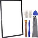 Tablet Front Glass Screen Replacement with OCA Adhesive for Samsung Galaxy Tab A8 10.5 (2021) SM-X200 Black 10.5"