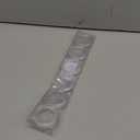 12 PCS Clear Plastic Shower Curtain Rings, Easy Snap Closure Shower Curtain Hooks