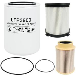 Fuel Filter Water Separator and Oil Filter Kit Fit Compatible with Nissan Titan XD 2016 2017 2018 2019 5.0L V8 Cummins Diesel Engine Replace for 16403-EZ41A 16403-EZ40A FS53029NN LFP3900