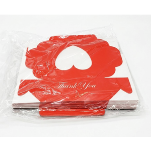 valintine boxes red thank you gift box