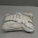 Striped Linen Pillow Cases Set of 2,20"x30" Standard/Queen Size,100% French Natural Flax Soft Breathable Linen Pillowcases,Olive Green and Cream Stripe