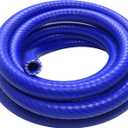 Silicone Vacuum Hose Line 1-Ply Reinforced Universal 1/2" (13mm) ID 5 feet High Temperature 60 psi Max Pressure (1/2 ID, 1-Ply, 5 ft, blue vacuum hose)