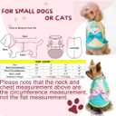 Small Dog Happy Easter Outfit Bunny Shirt & Bandanas Pet Cat Clothes Vest Yellow M