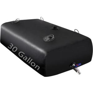 Water Tank, Water Storage Bladder, Portable Water Tank, Water Bladder Tank, Large Water Storage, Water Storage Containers for Camping, Garden, Emergency Water Storage Black (30GAL)