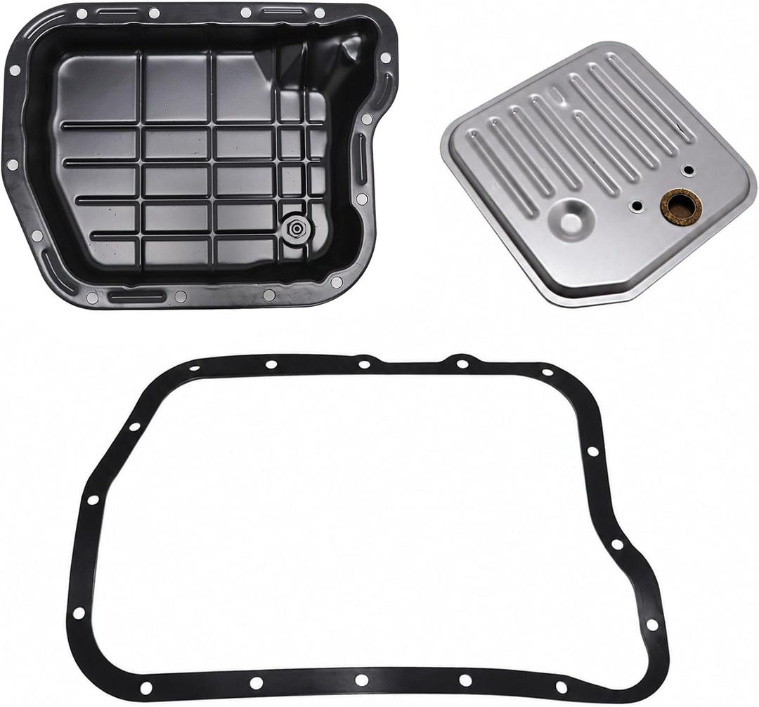 XQSMWF 46RE 47RE 48RE Transmission Oil Pan Kit with Gasket Filter Fit for Dodge Ram 1500 2500 3500 1998-2006, for B1500/2500/3500 1998, for Dakota Durango 1998-2003#52118780 52118789 2464324