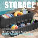DIMAR GARDEN Hot Tub Steps with Storage Outdoor Above Ground Pool Steps, 25.5"W x 13.8"H