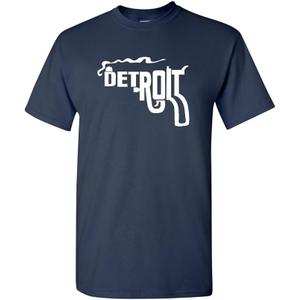 Detroit Smoking Gun Philadelphia Sunny Adult T-Shirt Tee (Large, Navy)