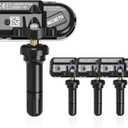 TPMS Sensor 4Pack, 433Mhz Tire Pressure Monitor Sensors Compatible with 2014-2022 RAM 1500 2500 3500 4500 5500 Jeep Chreokee Replace OE#68249197AA 68239720AA 68157568AA (four pieces sensors)