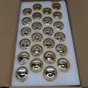 Gold Votive Candle Holders Set of 24, Speckled Mercury Candle Holders for Wedding Gold Centerpiece Table Decorations, Tealight Candle Holder for Party Bridal Shower Decor, Home Decor