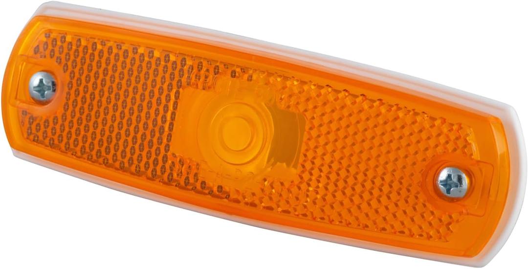 Grote 45713 Low-Profile Clearance Marker Light with Built-in Reflector and Bezel - Amber
