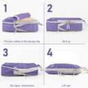 4 Set Compression Packing Cubes, Suitcase Organizer, Lightweight Travel Essentials, Compression Bags For Travel Accessories Luggage Storage Set (4 Pcs, Purple)