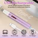 2026 Rechargeable Nose & Ear Hair Trimmer, Dual-Edge Blade Electric Clipper for Women Men, Facial & Eyebrow Hair Removal Tool, Powerful Motor, Painless, Easy to Clean 
