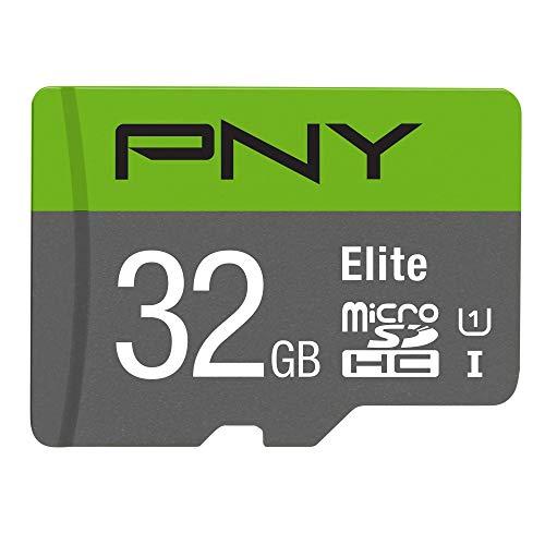 PNY 32GB Elite Class 10 U1 microSDHC Flash Memory Card - 100MB/s Read, Class 10, U1, Full HD, UHS-I, Micro SD (Pack of 1)