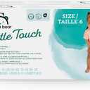 Amazon Brand - Mama Bear Gentle Touch Baby Diapers, Size 6, 108 Count (4 Packs of 27), Hypoallergenic, Wetness Indicator