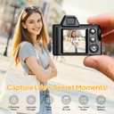 Mini Keychain Digital Camera -Maxmango 1080P HD Video & 64GB Card Small Tiny Retro Camera, 1.3'' HD Screen Camera for Travel Study Recording,Ideal Gift