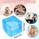 Fidget Toy Stress Cube, High Density Squishy Slow Rising Sensory Cube, Anxiety Relief Squeeze Toys for Kids Adults Teens, Classroom Prize & Party Favor Stress Balls (Blue)