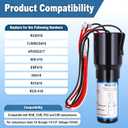 Wadoy RCO410 3 in 1 Compressor Hard Start Capacitor Kit for Refrigerators & Freezers 1/4-1/3 H.P. 115VAC