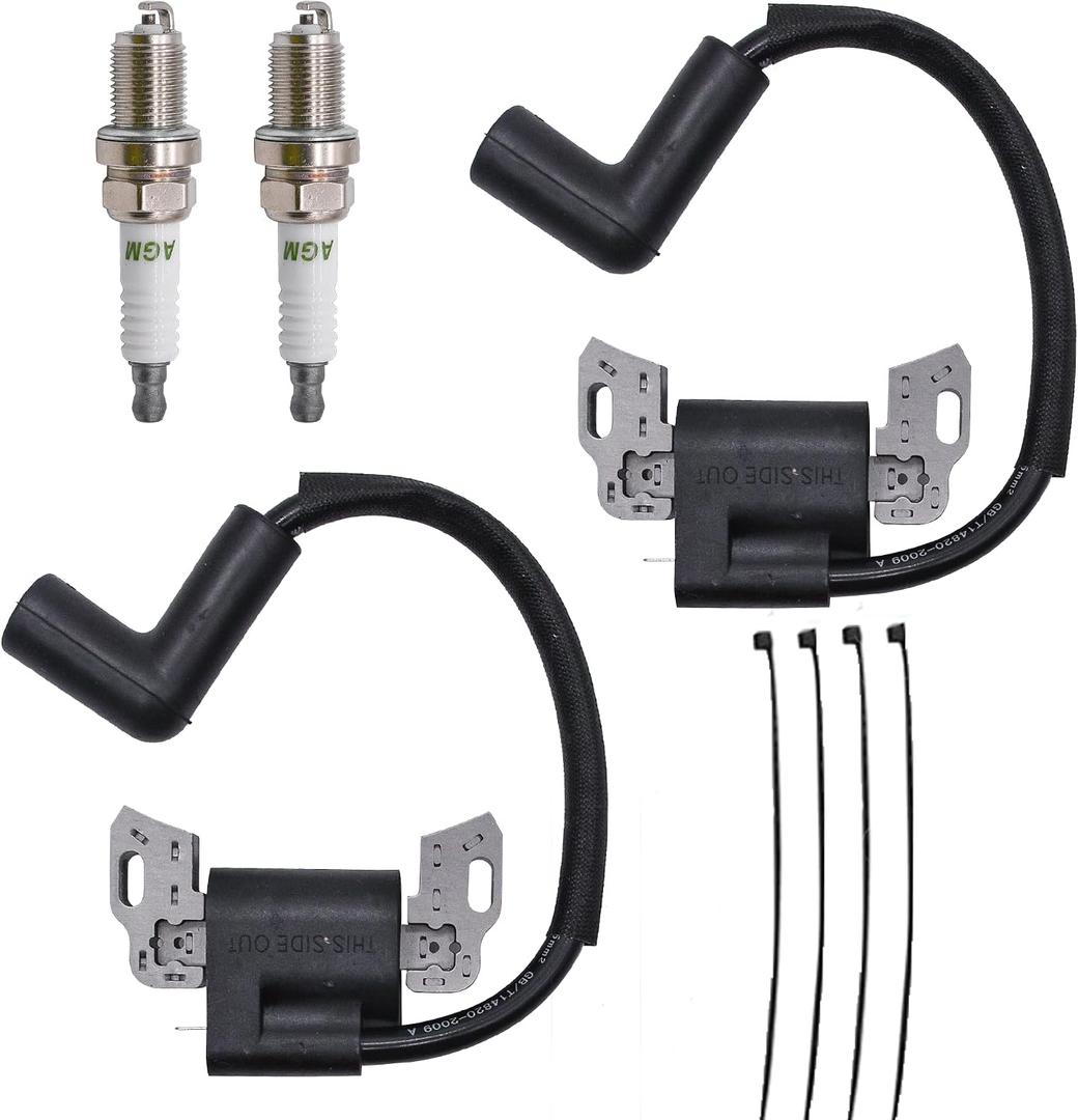 593872 Ignition Coil Compatible with 08P502 09P602 09P702 450E 550E Series EnginesReplace for 595009 593381 798534 799582 Model Lawn Mower