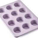 KitchenAid 12-Cup Nonstick Aluminized Steel Muffin Pan, Dishwasher Safe, Wildflower