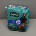 Depend Fresh Protection Adult Diapers, Incontinence Underwear for Men, Disposable, Maximum, Large, Grey, 17 Count