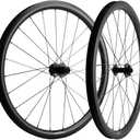 Superteam 38mm Carbon Tubeless Wheelset Disc Brake Road Bike Wheels 700c 31mm Width (Center Lock, Thru-Axle Type Front 12 * 100mm Rear 12 * 142mm)